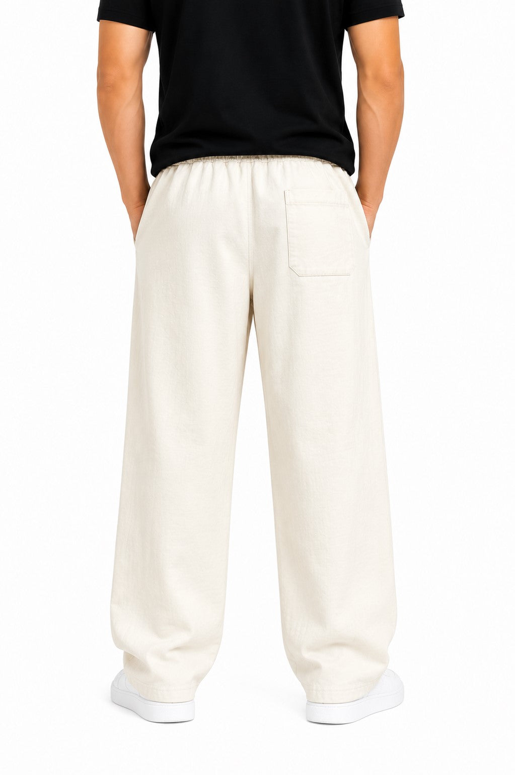 Cream Relaxed Fit Trouser
