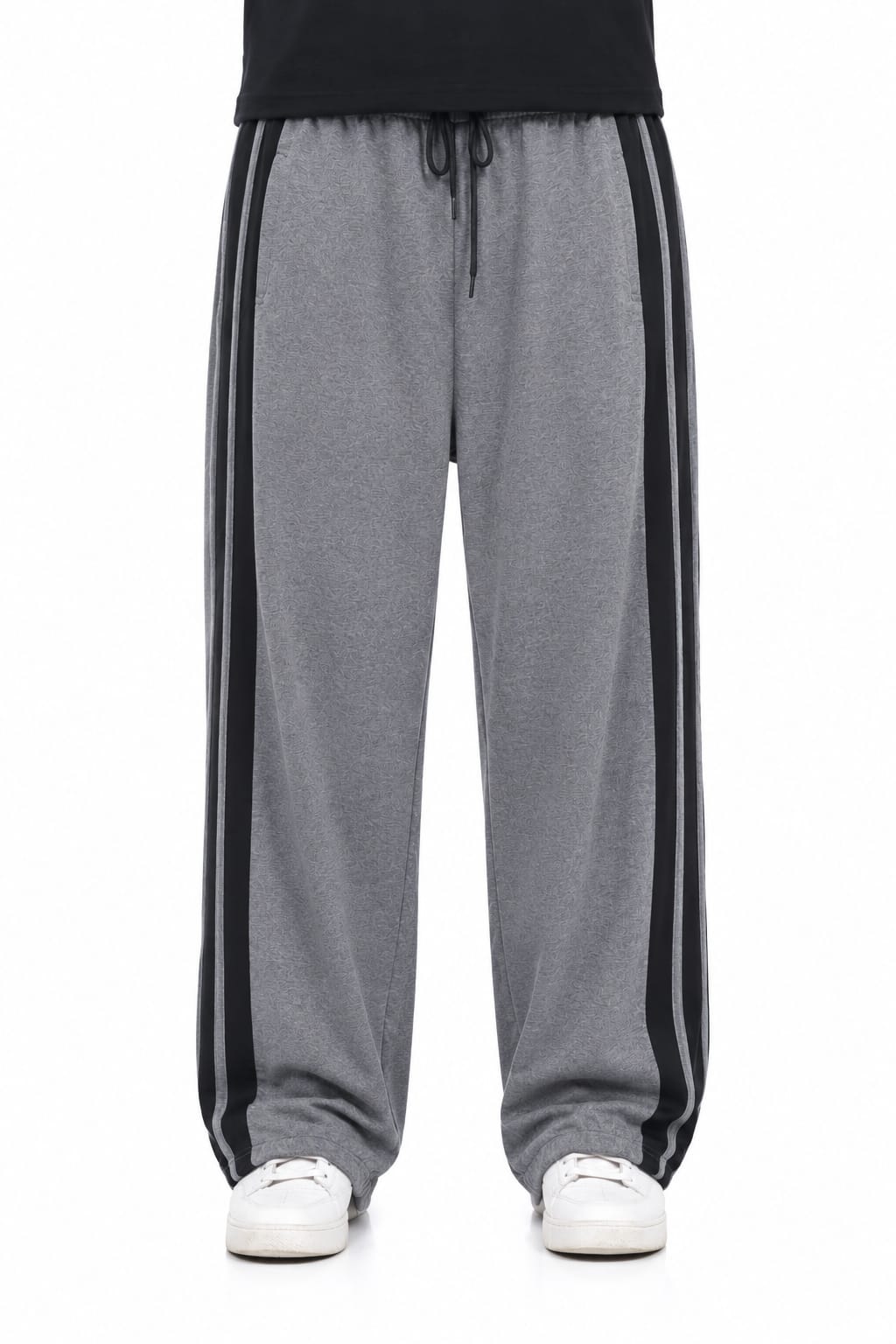 Relaxed Fit Triple Stripe Trousers Grey