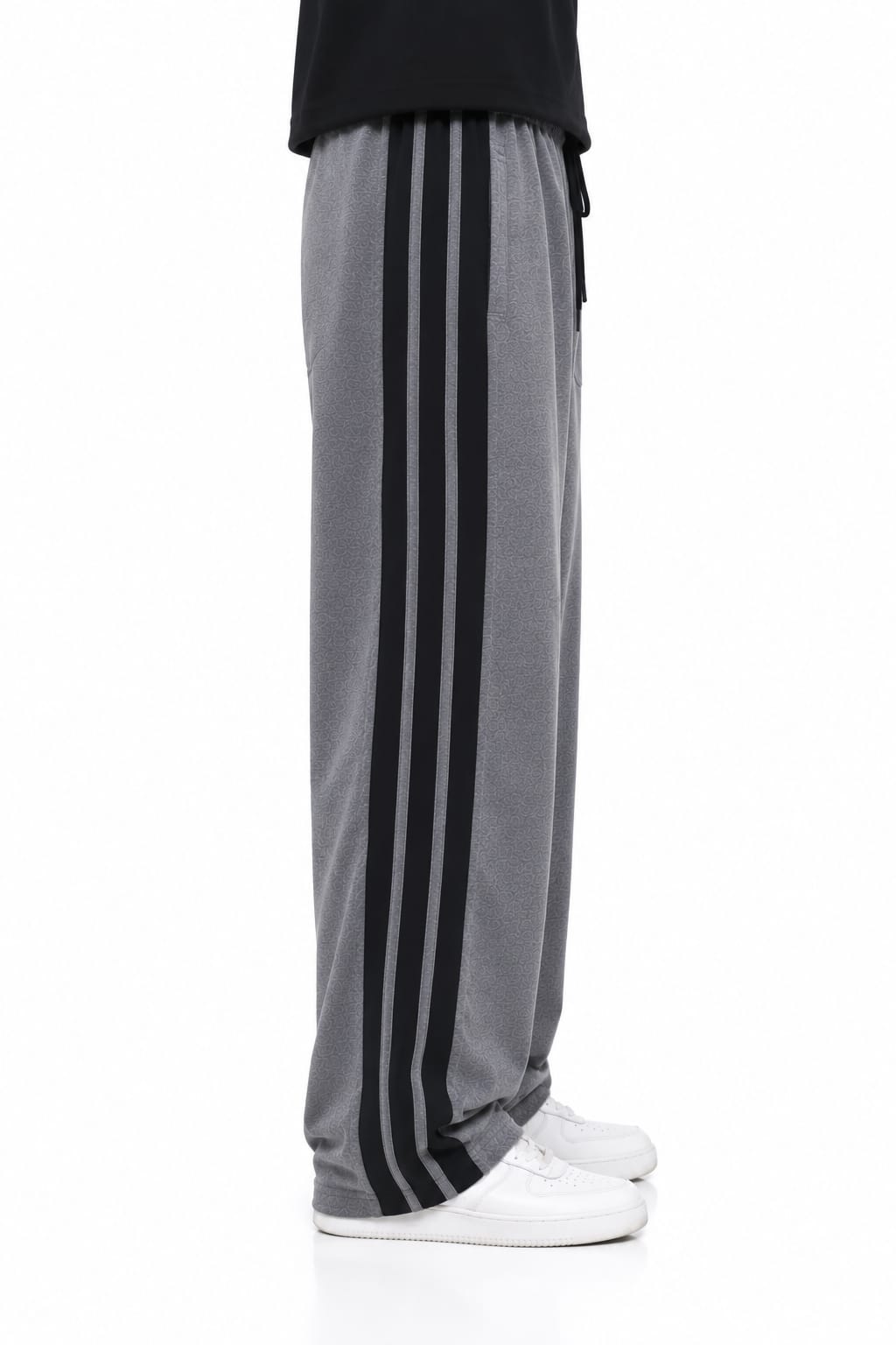 Relaxed Fit Triple Stripe Trousers Grey
